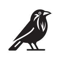 Stylish Jackdaw Silhouette Vectors Ideal for Creative Design Projects