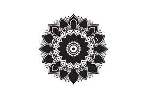Mandala silhouette minimal design template illustration vector