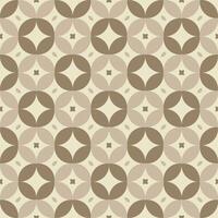 Patern modern Pastel Brown BATIK MOTIF KAWUNG or CEPLOK, Batik Indonesian is a technique of wax resist dyeing applied to whole cloth, or cloth made using this technique originated from Indonesia. vector