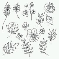 Petals and Vines A Luxurious Journey Through Floral and Leaf Art vector