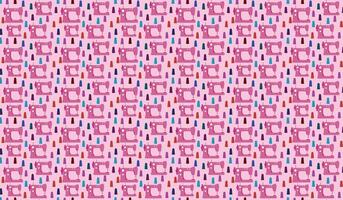 sewing machine, pattern, for designers and backgrounds, frame, in pink tones vector