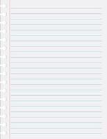 notebook sheet, designer for backgrounds vector