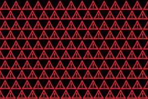 symbol of caution, pattern in black and red colors, background vector