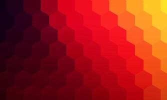 abstract geometric hexagon prism pattern. mosaic red honeycomb soft texture. vector