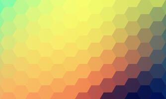 abstract geometric hexagon prism pattern. mosaic yellow honeycomb shape. artistic textured background. vector