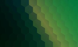 abstract geometric hexagon prism pattern. mosaic honeycomb dark green. vector