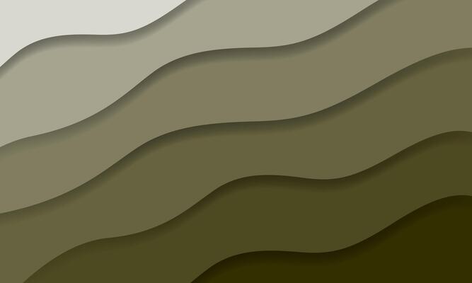 Paper cut art cartoon abstract brown waves. retro soft color.
