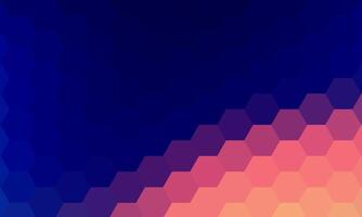 abstract geometric hexagon prism pattern. mosaic blue honeycomb. vector