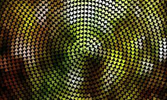 circular triangular pattern in full color rainbow spectrum. bright light circle pattern. vector