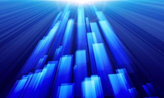 Abstract technology background with bright flare. virtual space. shiny light burst blue. vector