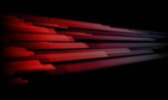 Abstract technology speed red shape black background. vector