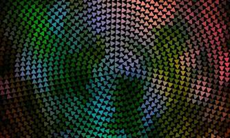 circular triangular pattern in full color rainbow spectrum. circle pattern. vector