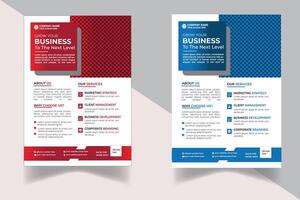 Corporate Business Modern Flyer Template A4 Size vector
