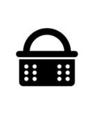 simple shopping cart icon for purchasing vector