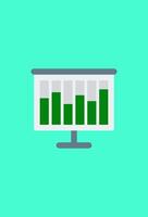 simple equalizer computer icon. creative chart vector