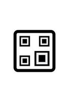 qr code icon for payment scan vector
