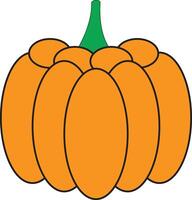 Jack-o'-Lantern in the Making Icon Illustration Design vector