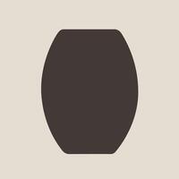 abstract volumetric object shape logo vector