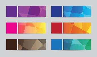 Modern style abstract concepts and colors design elements headers vector