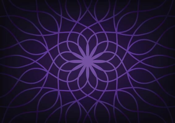 Abstract purple mandala flower design background