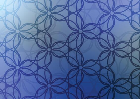 Abstract blue flower line presentation background