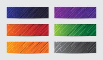 Soft abstract concepts and colors design elements headers vector
