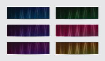 Header modern design element set colors concept vector