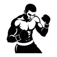 boxing poses illustration, comprehensive and precise combat stance designs art vector