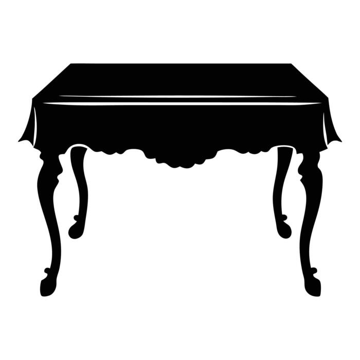 Table Black And White Vector Art, Icons, and Graphics for Free Download