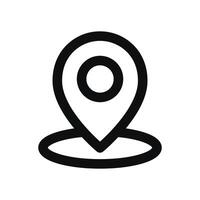 A location marker icon on a white background vector