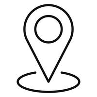A location marker icon on a white background vector