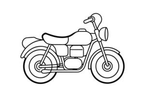 Motorcycle Line Art vector