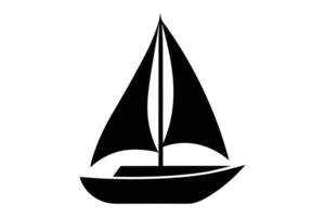 Sailboat silhouette Design artwork vector