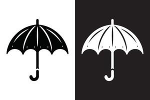 Umbrella silhouette Design vector