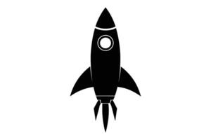 Rocket Space silhouette Background vector
