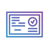 Diploma gradient icons. perfect for university, school, and study. editable stroke, suitable for websites, UI and interfaces. vector