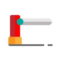 Gate with flat style icons. Can be used for websites, UI and mobile apps. illustration. vector