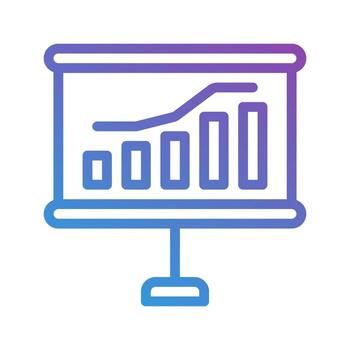 grafico degradado iconos lata ser usado para diagramas, gráficos, negocio. editable ataque, adecuado para sitios web, ui y interfaces vector