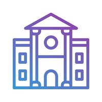 Faculty gradient icons. perfect for universities, buildings, and schools. editable stroke, suitable for websites, UI and interfaces. vector
