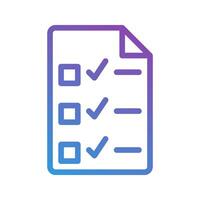 Exam gradient icons. perfect for learning, school, and university. editable stroke, suitable for websites, UI and interfaces. vector