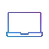 Laptop gradient icons. perfect for digital, tech, and workspaces. editable stroke, suitable for websites, UI and interfaces. vector