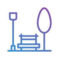 Park gradient icons. editable stroke, suitable for websites, UI and interfaces. vector