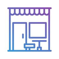 Cafe gradient icons. modern and vibrant designs for coffee shops and restaurants. editable stroke, suitable for websites, UI and interfaces. vector