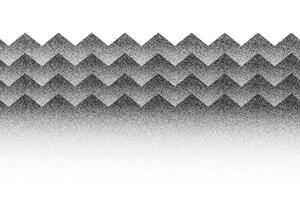 Wavy pattern with stipple texture. Dotted abstract noisy background with sans gradient. Halftone sea curve zigzag illustration. Striped wallpaper with sand effect. vector