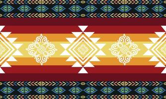 Ethinic Abstract rug pattern on Aztec print. Scandinavian seamless pattern. Ethnic ornament. vector