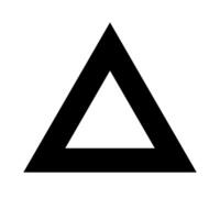 Triangle shape. Triangle icon. vector