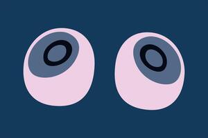 illustration of audio speakers in flat cartoon style. Perfect for music, sound, or entertainment themes. Modern technology icon for media, audio systems, or gadget related projects vector