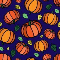 Thanksgiving seamless pattern. Autumn-themed repeat print. vector
