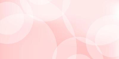 Minimalist banner background, pastel pink light color. Pink and white gradient color with light reflection circle effect. Abstract background vector