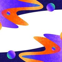 Abstract Background with Colorful Gradient Shapes and Texture Effect. Vibrant and Creative Cover or Banner Design Template vector